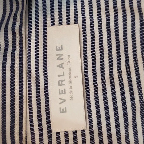 Everlane Stripe Button Down Oxford Shirt Dress- 2 - Picture 3 of 11